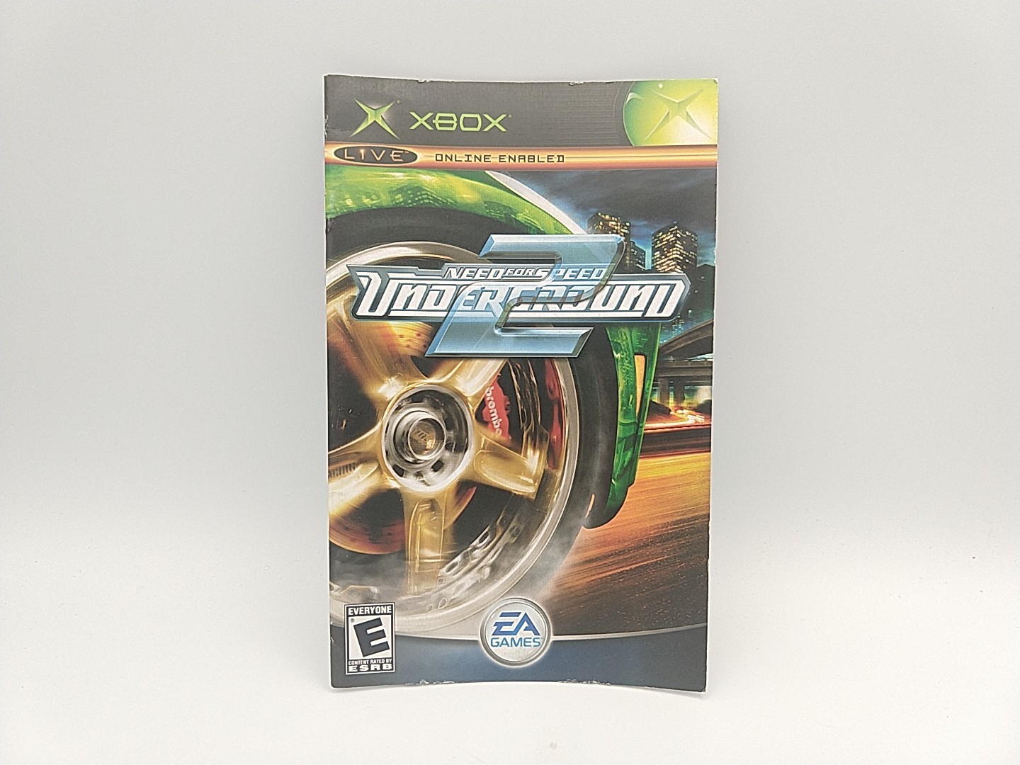 Need for Speed Underground 2 Microsoft Xbox Manual ONLY