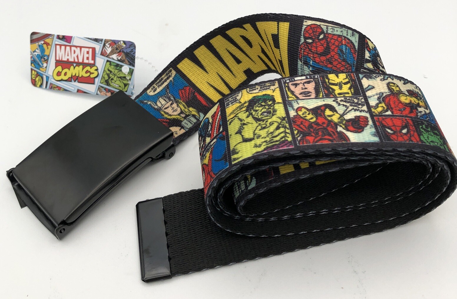 Marvel Comics Buckle Down Webbing Belt Clasp Buckle - 1.5 Wide 53” NEW Bottle