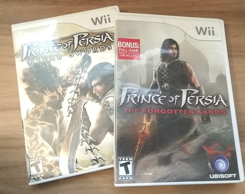 Wii Prince of Persia LOT of 2 Games: Rival Swords, Forgotten Sands - BOTH CIB!!